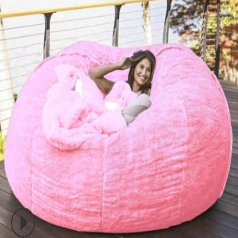 Elphic™ Big Sofas Fluffy Giant Fur Bean Bag Bed