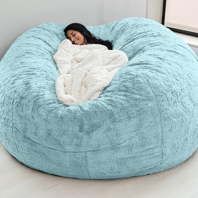 Elphic™ Big Sofas Fluffy Giant Fur Bean Bag Bed