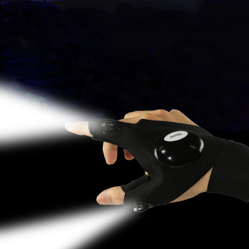 Elphic™ Fingerless Glove LED Flashlight