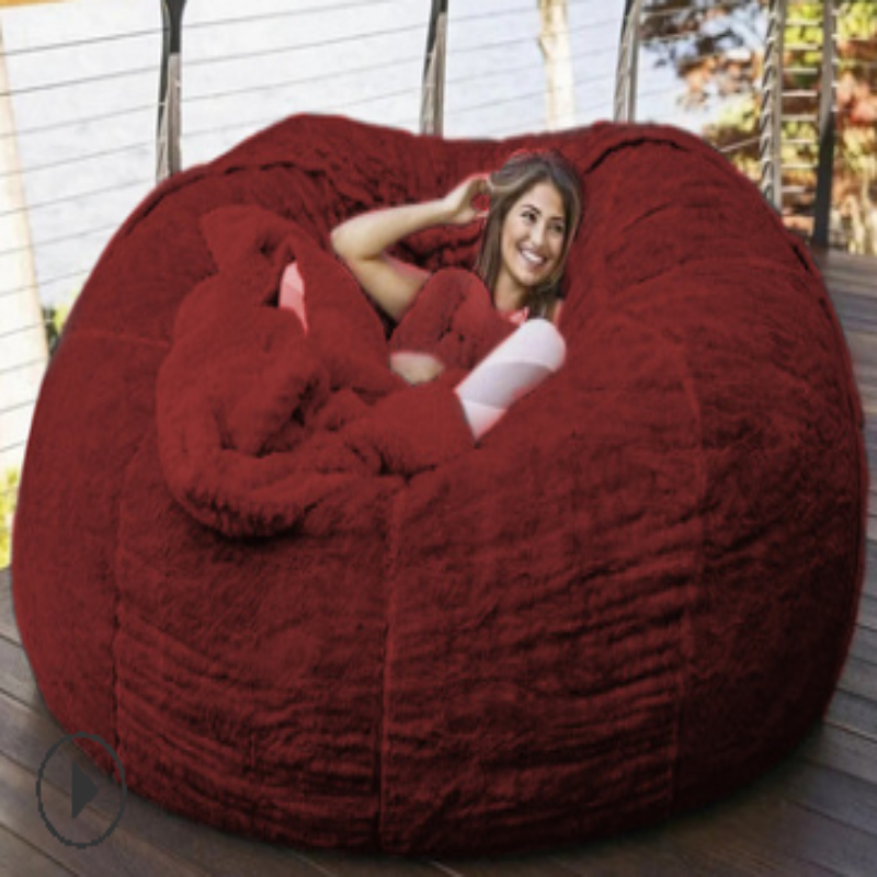 Elphic™ Big Sofas Fluffy Giant Fur Bean Bag Bed