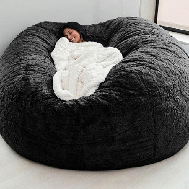 Elphic™ Big Sofas Fluffy Giant Fur Bean Bag Bed